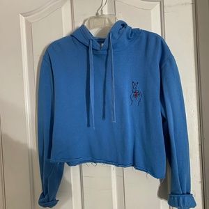 Blue Cropped Sweater